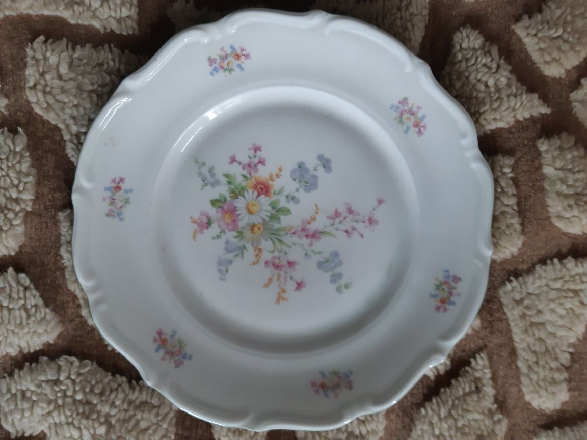 Porcelana P.T Tielch - 2 płaskie talerze