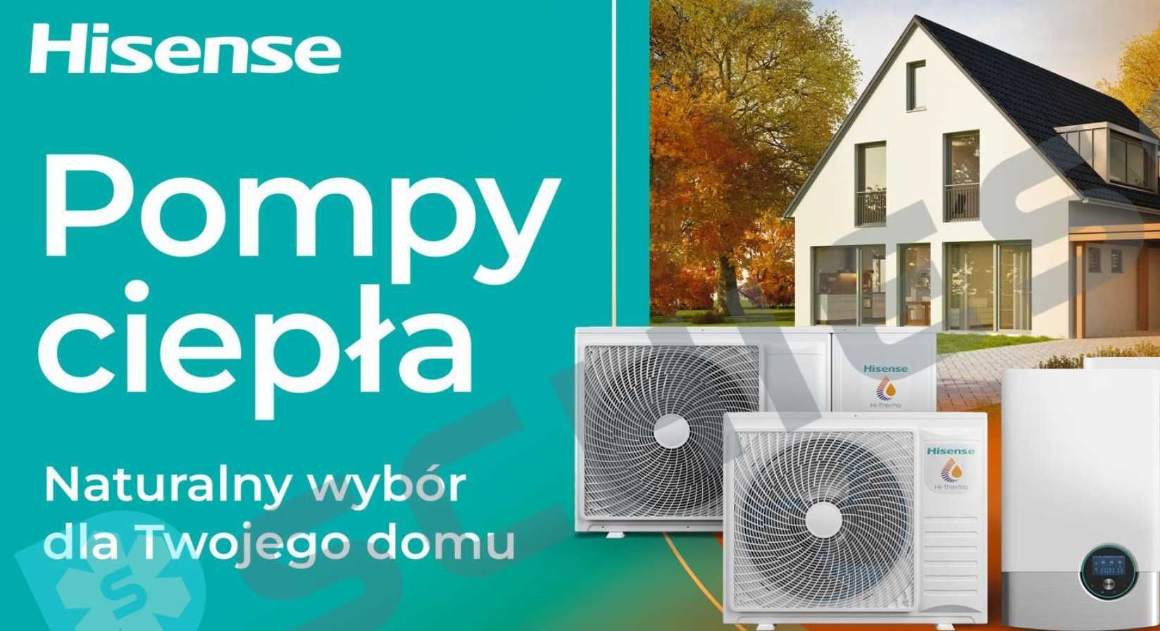 Pompa ciepła. Cena z usługą. Hitachi/Hisense Hi-terma 8kW Split