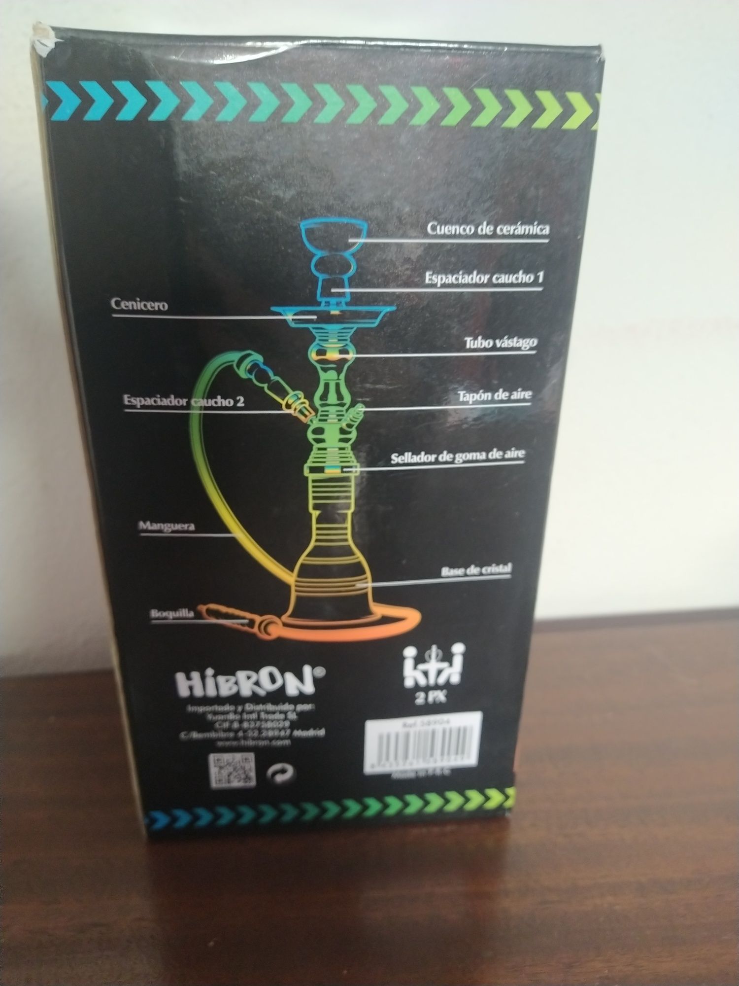 Shisha de vidro azul