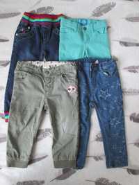 spodnie jeans, dżins, joggery rozmiar 80/86