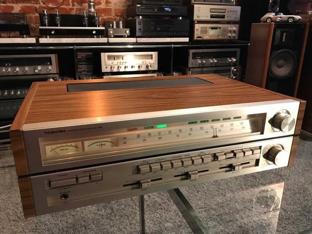 Retrospekcja Vintage Audio SANSUI TOSHIBA SA-520 Gwarancja