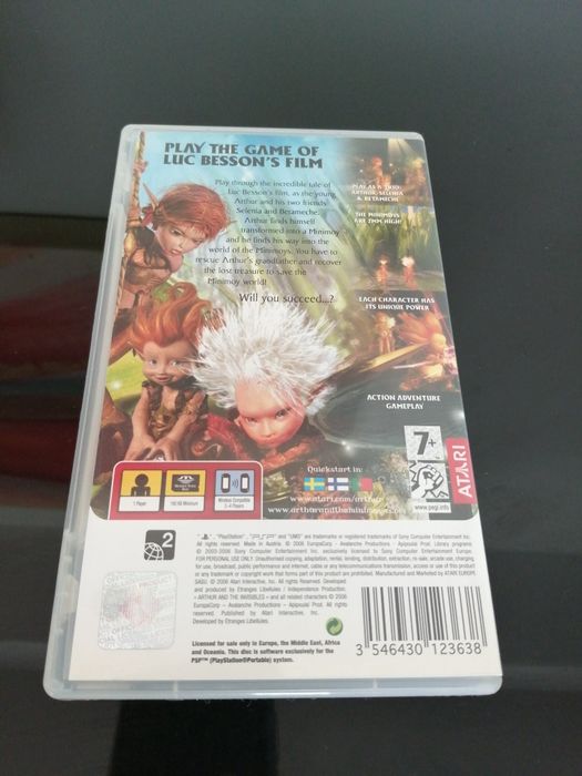Jogo Arthur, psp portátil