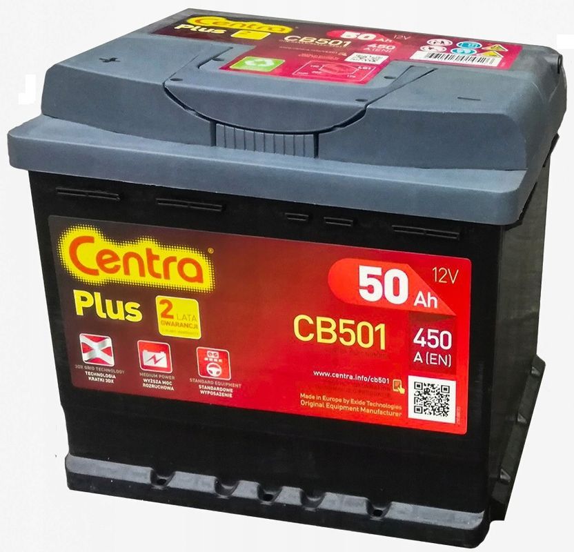 Akumulator Centra Plus 50Ah Cb501