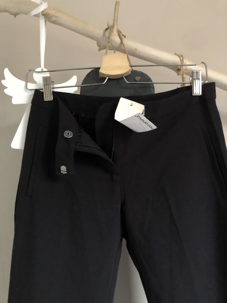Eleganckie czarne spodnie Terranova  damskie r.S (36)
