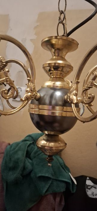 Żyrandol mosiądz