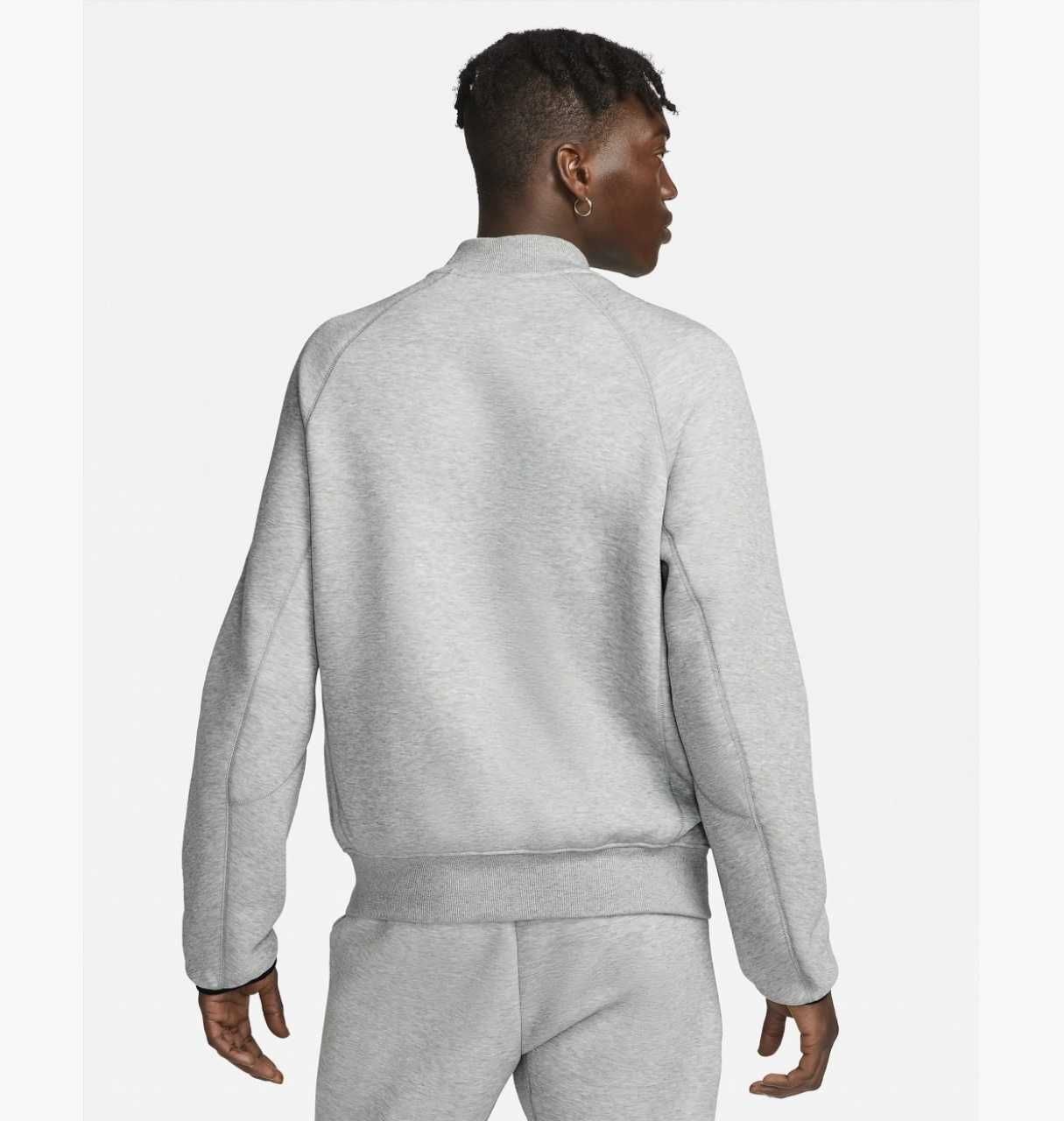 ОРИГІНАЛ! Бомбер Nike Tech Fleece Bomber Jacket Grey S | FB8008-063