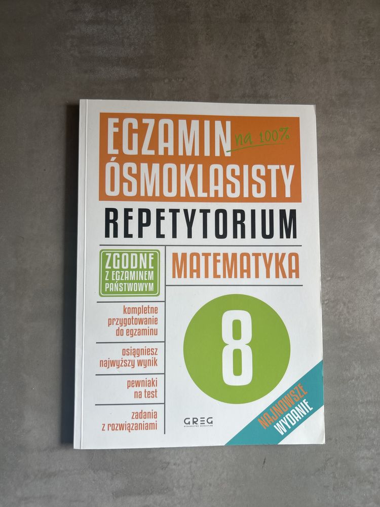 repetorium osmoklasisty matematyka greg
