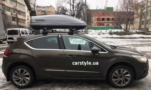 Автобокс Terra Drive 440л сірий чорний 175*85*44 см БВ вживаний