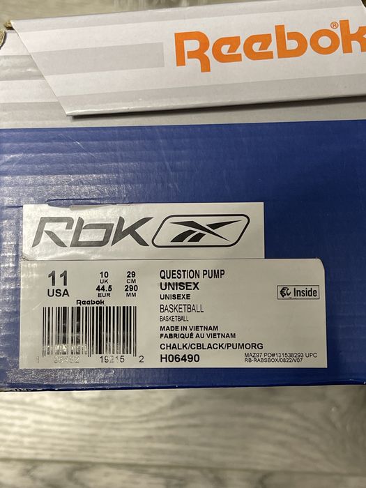 Кросівки Reebok Question Pump оригінал