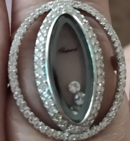 Кольцо серебряное Chopard