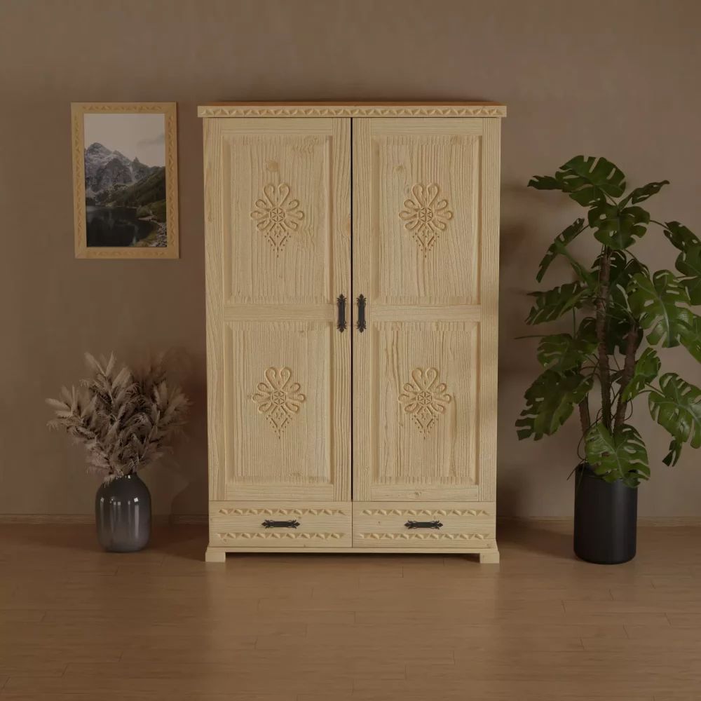 Szafa w stylu góralskim 120cm + 2x szuflada !PRODUCENT!