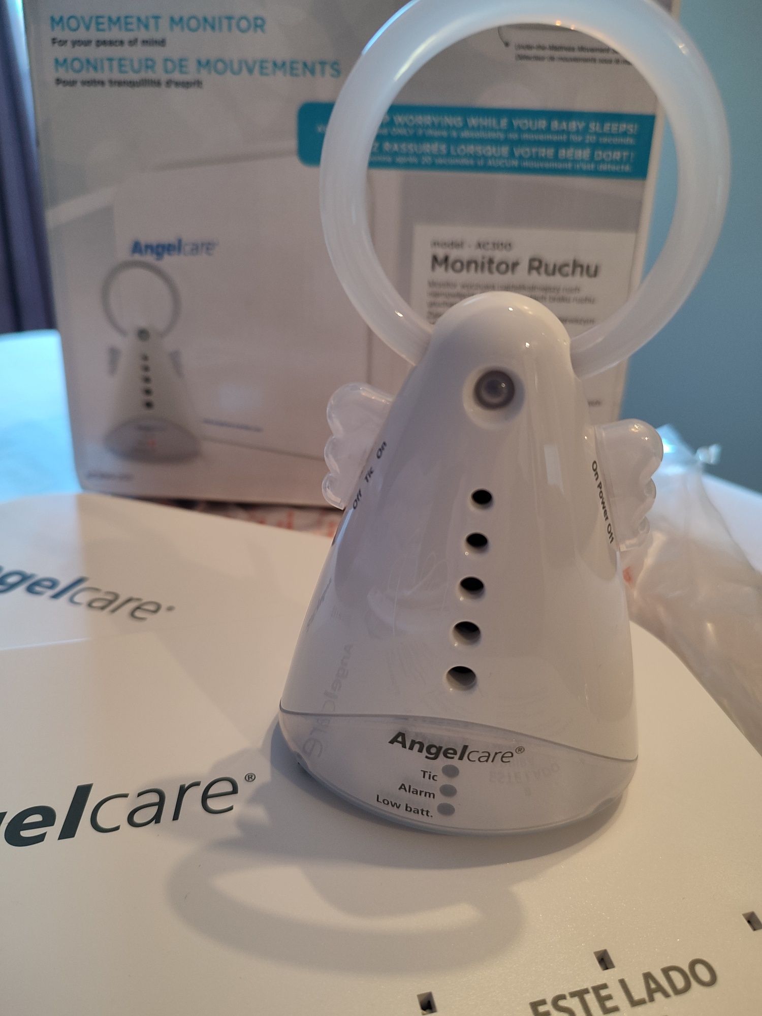 Tomme tippee niania Angelcare monitor oddechu plus gratis cloud-b miś