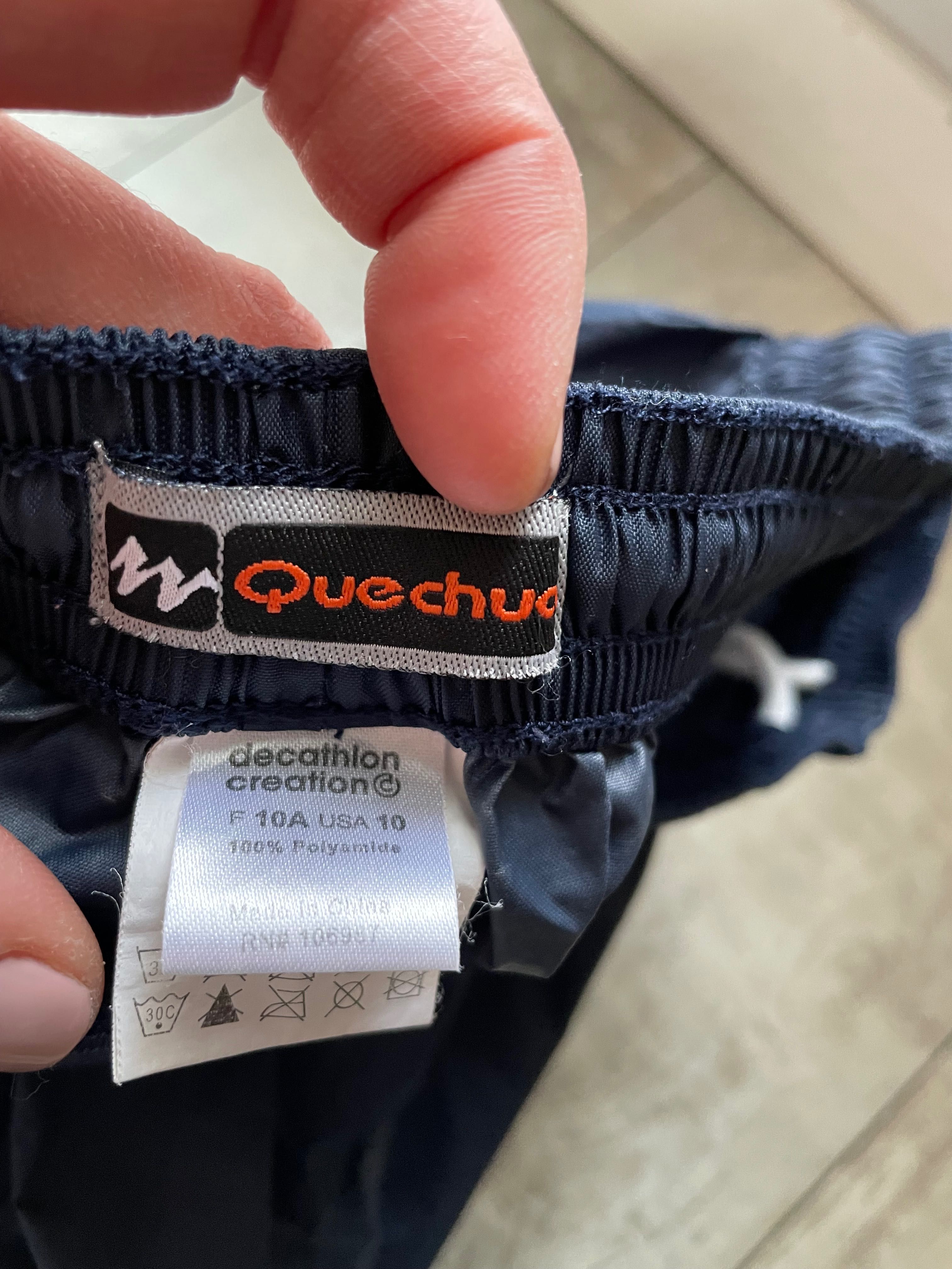 Spodnie wierzchnie Quechua wodoodporne, rozmiar 146cm