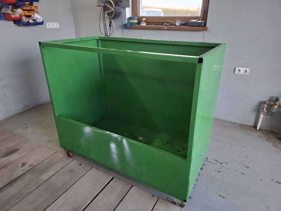 Wózek transportowy na drewno, złom, ekogroszek, pojemnik na kółkach