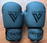 Rękawice bokserskie sparingowe TAVER Black 12oz