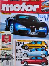 MOTOR Astra Cabrio, Bugatti, Seicento, Dacia, Peugeot, Focus rok 2001