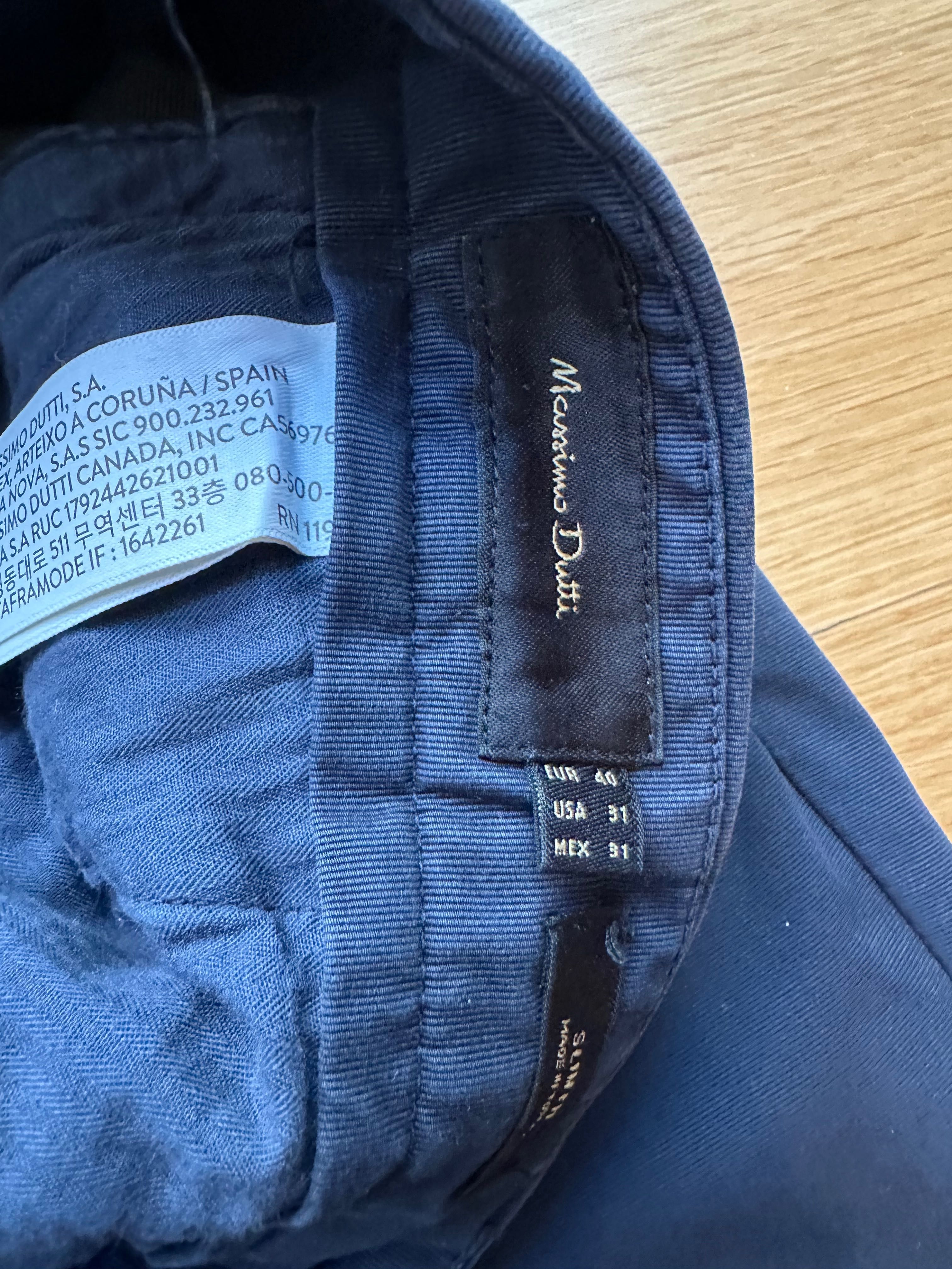 Spodnie Slim fit Massimo Dutti 40