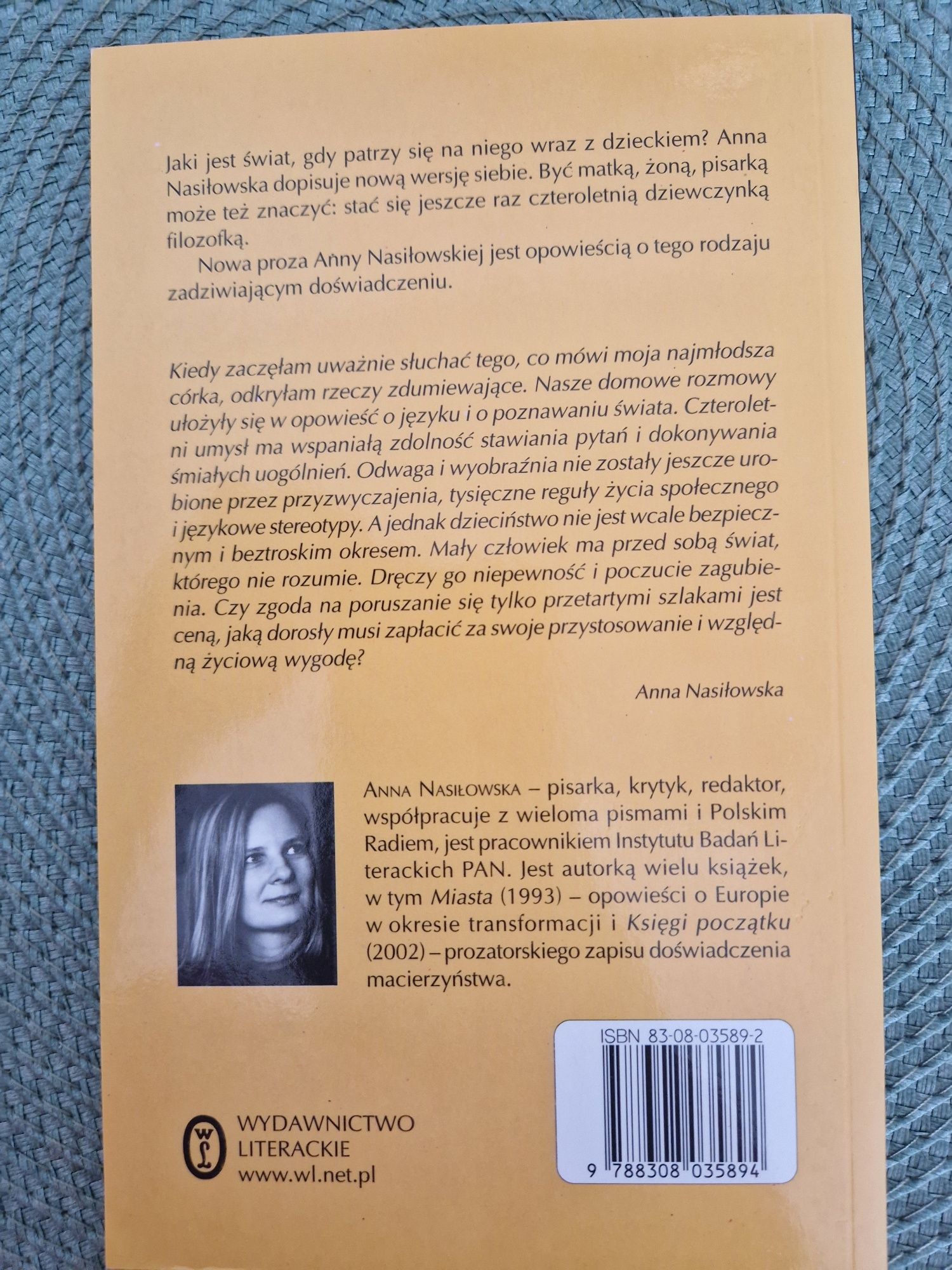 Czteroletnia filozofka Anna Nasiłowska