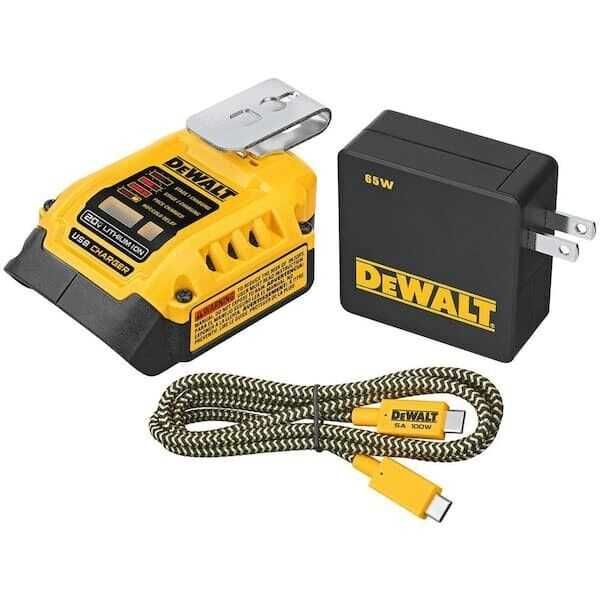 Зарядное устройство-USB адаптер 2 в 1 DeWALT DCB094K замена DCB090