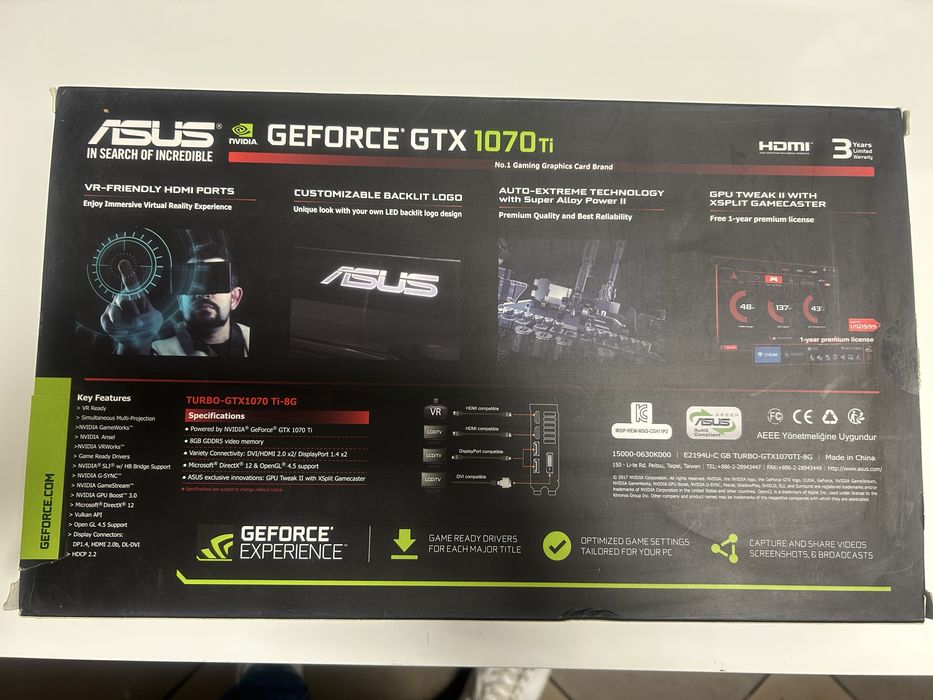 Karta hraficzna ASUS Geforce GTX 1070 Ti