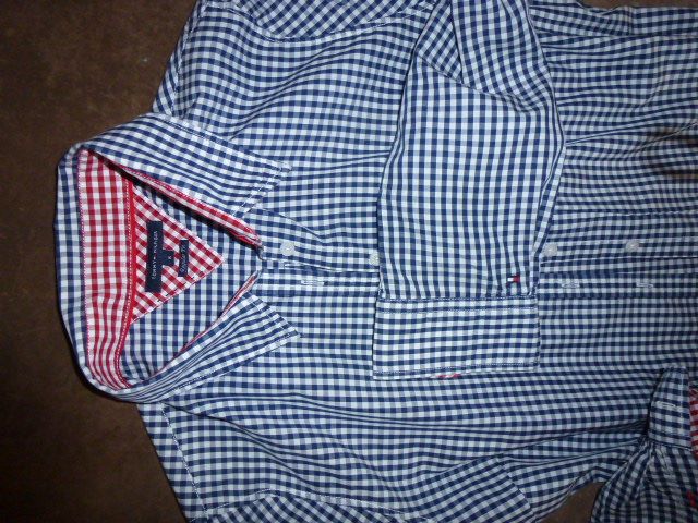 TOMMY HILFIGER bluzka koszula L/XL oryginalna długi rękaw kratka nowa