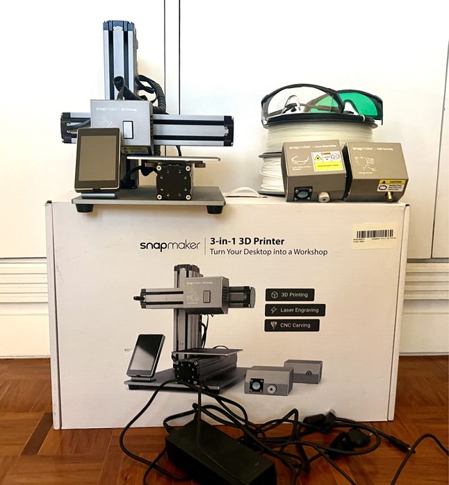 Impressora 3D Snapmaker 3 em 1 (print-+ laser+ cnc)