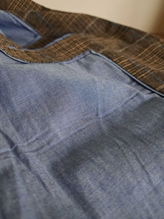 Marynarka w kratę vintage wełna bawełna ESPRIT L 40