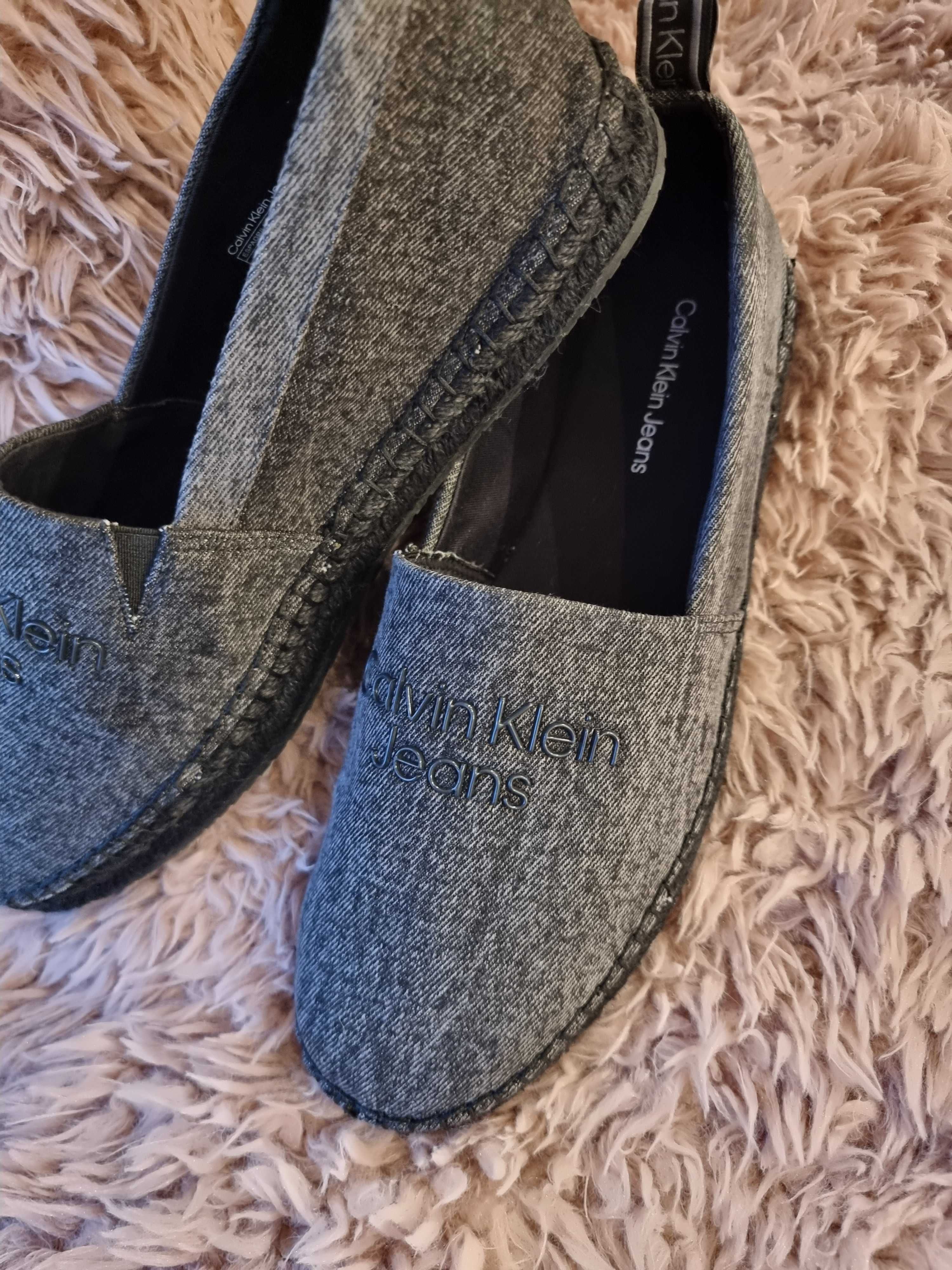 Calvin Klein espadryle grafitowe rozm. 45, wkładka 28,5 cm Unisex