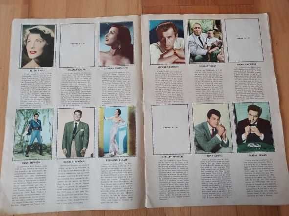 Album de cromos Artistas de Cinema - antigo