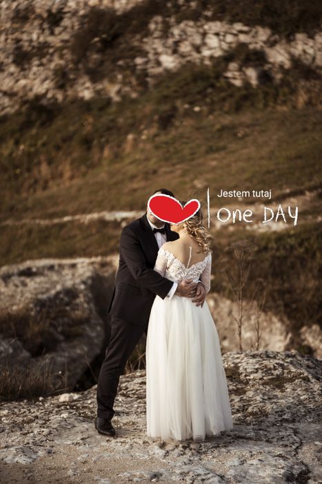 Suknia ślubna  długi rękaw Herm's Bridal COUTURE ZAHARA r. 36