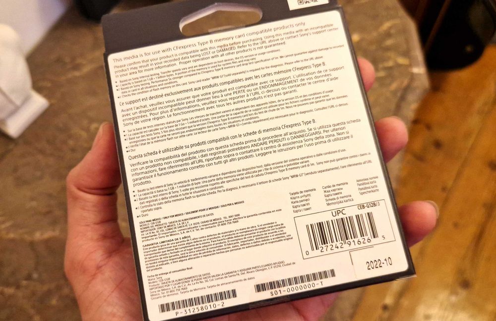 2 X CFexpress B 128 GB Sony Tough NOVOS