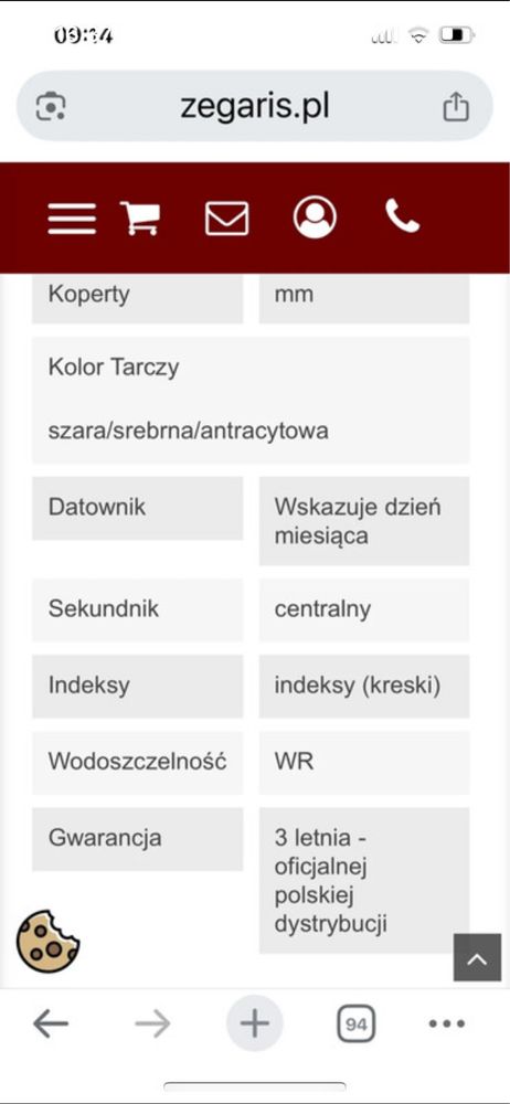 Zegarek danski firmy BERING nowy na gwarancji
