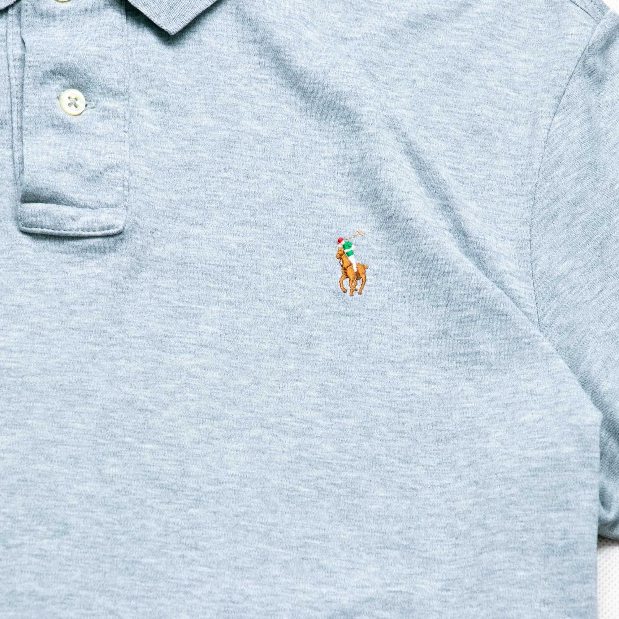 Ralph Lauren pima cotton koszulka polo L kolorowy koń nowsza kolekcja