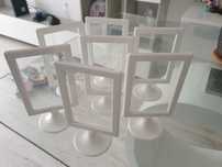 molduras de pedestal branco dupla face IKEA Tolsby 4x6"