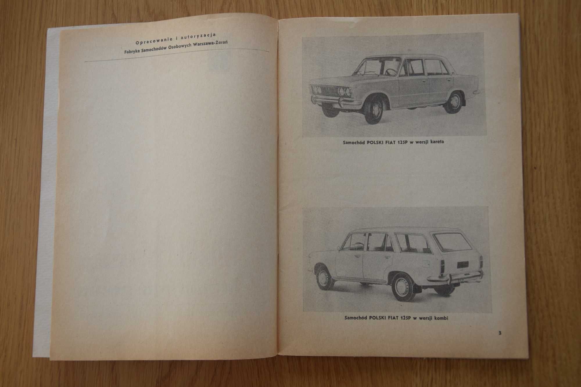 Instrukcja Katalog Polski Fiat 125 p