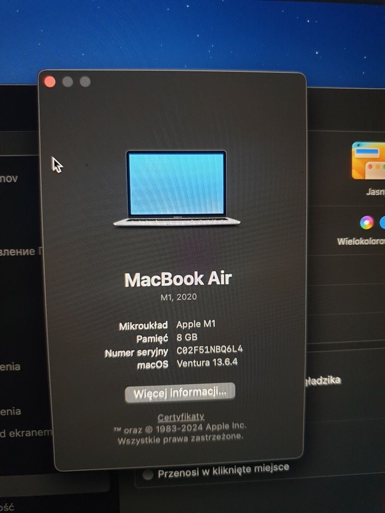 Macbook Air M1 8gb/256gb