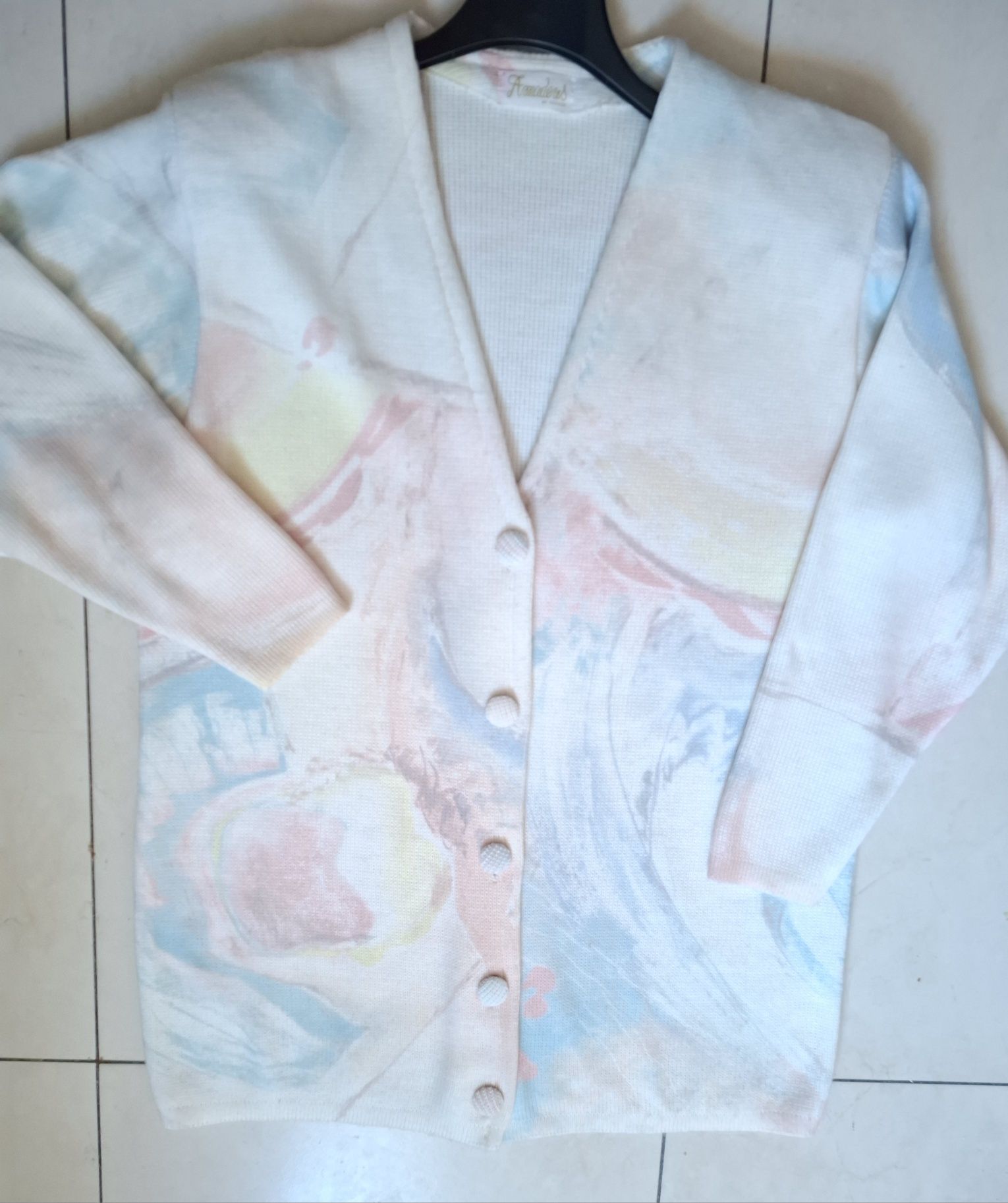 Elegancki nowy kardigan pastelowy rozm. 46/48