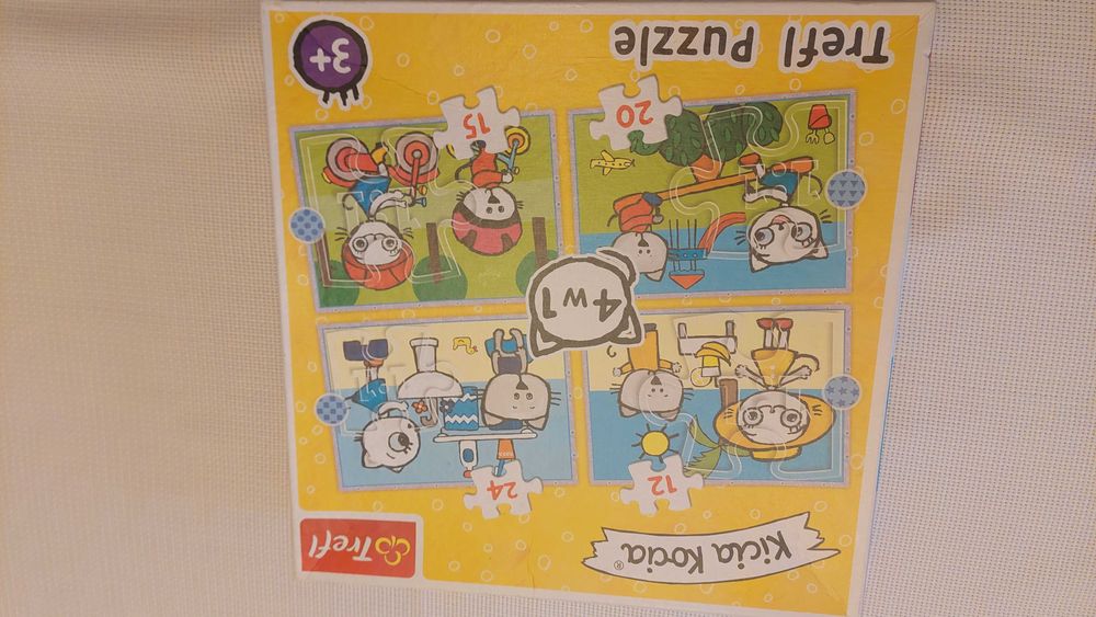 Trefl Puzzle Kicia Kocia 4w1 28,5x20,5 cm komplet elementów