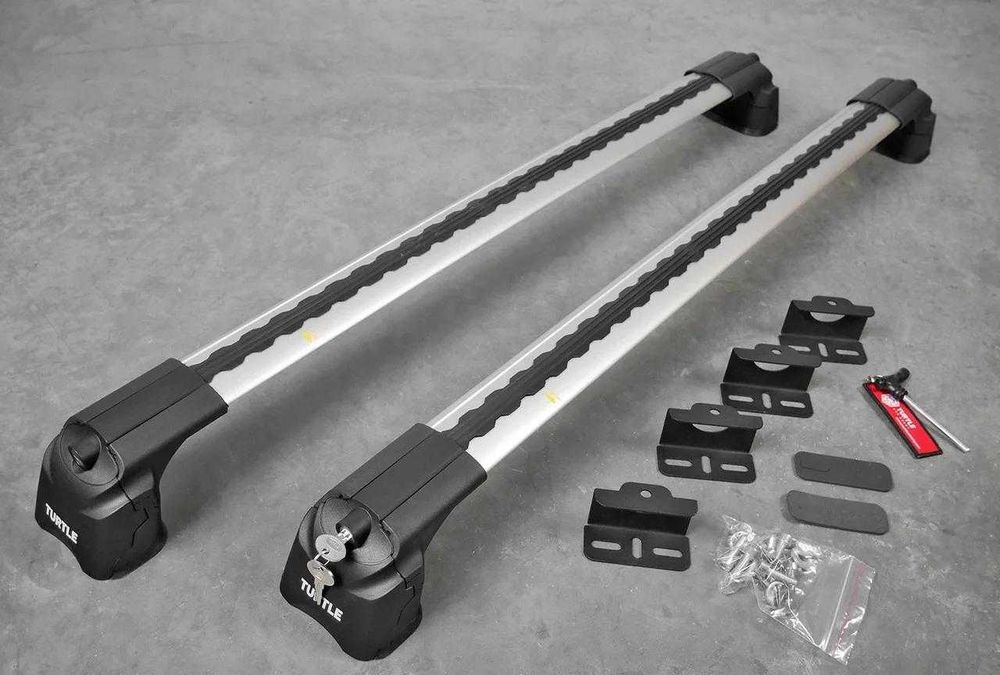 Багажник на крышу, поперечины в штатные места Turtle Air 3 серебристые