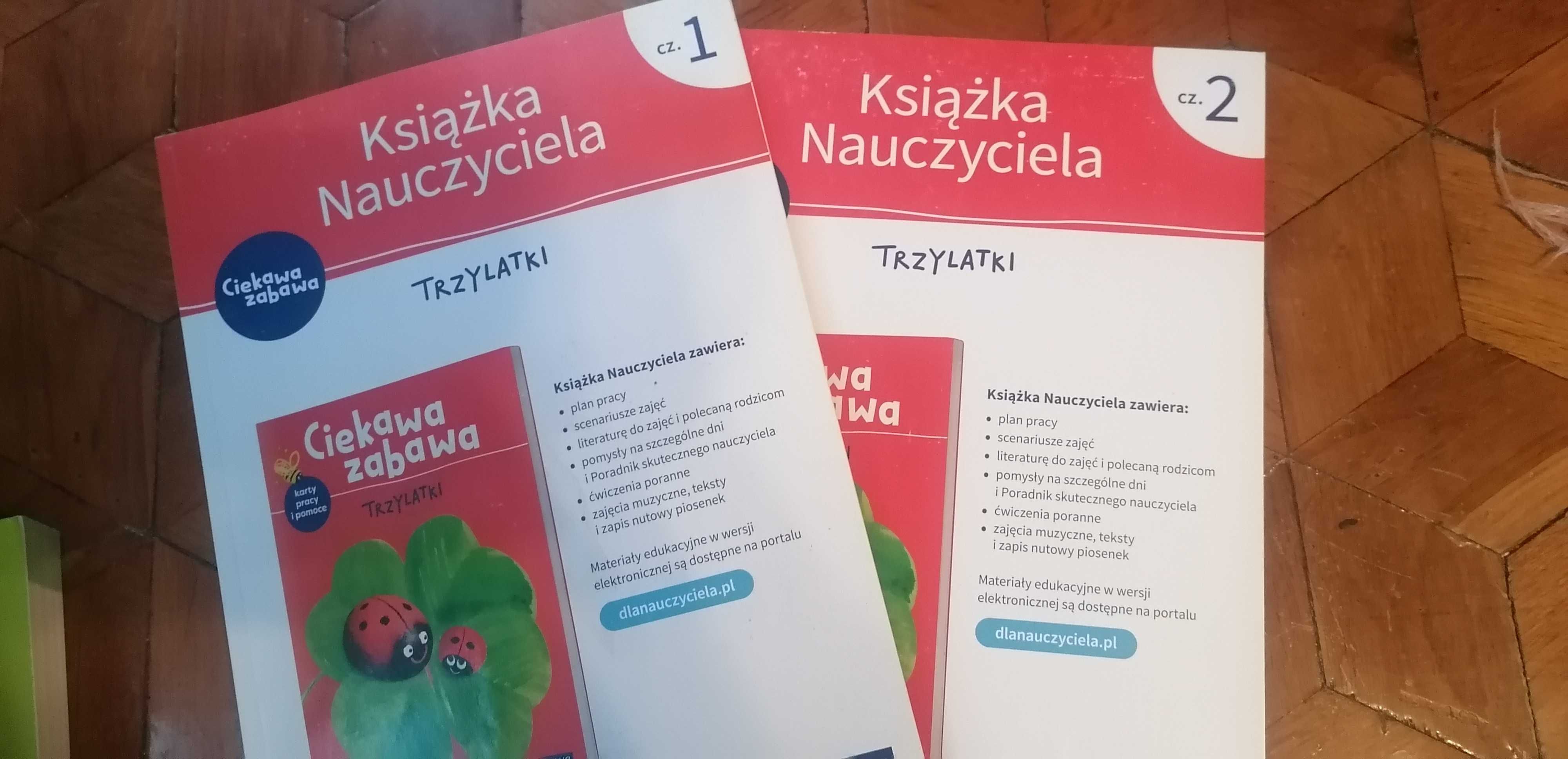 Ciekawa zabawa trzylatka cz. 1 i 2 książki nauczyciela