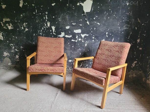 Fotele fotel Ton Czechoslowacja lata 60 vintage  prl
