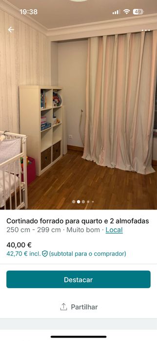 Cortinados  forrados