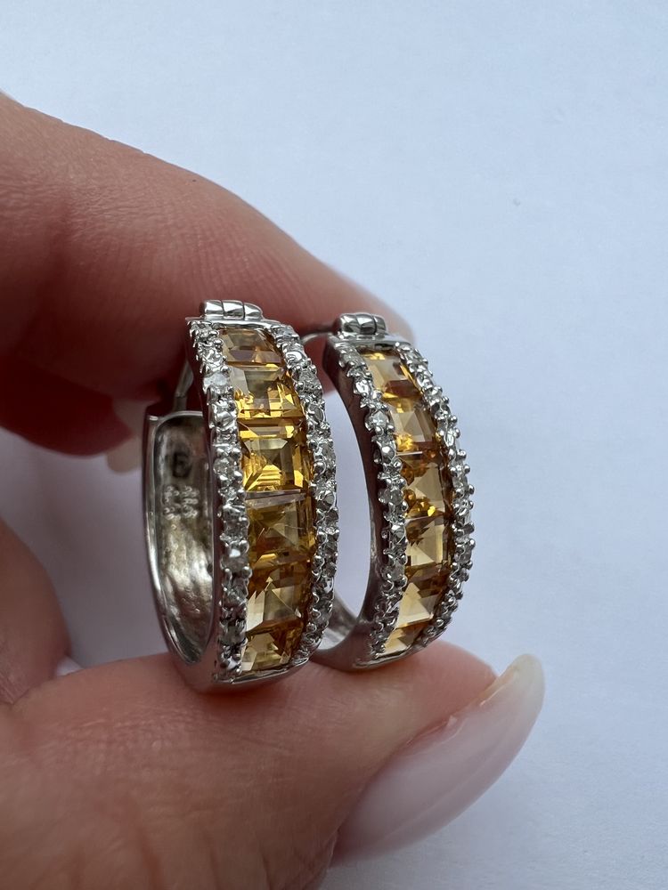 Серебряные серьги 925 проба серьги из серебра конго