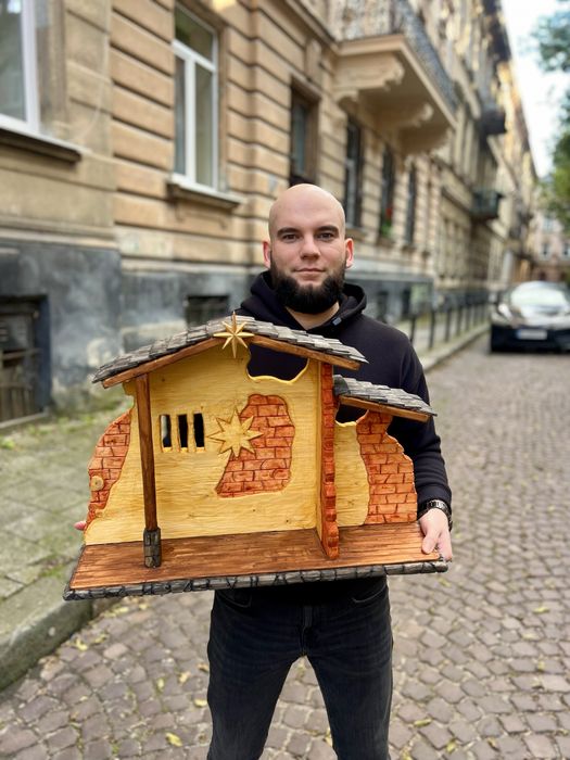 Різдвяна Шопка з фігурами / Різдвяний Вертеп / Ісусик в яслах / Різдво