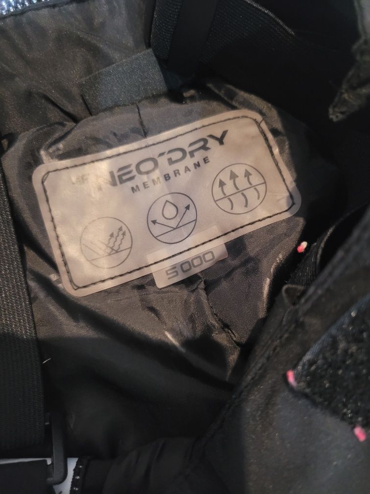 Kombinezon zimowy narciarski kurtka spodnie 4f rozm 146 neon róż