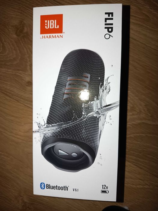 Nowy głośnik bezprzewodowy JBL Flip 6 Czarny