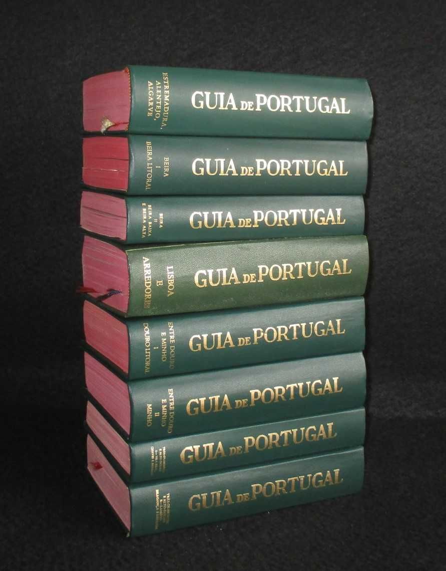 Livros Guia de Portugal Gulbenkian 8 livros Completa