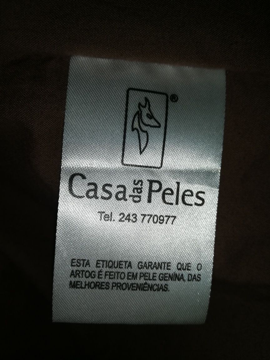 Casaco em pele para homem