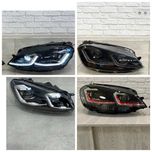 Фары Volkswagen Golf 7 6 7.5 FULL LED black хром GTI фари гольф гти