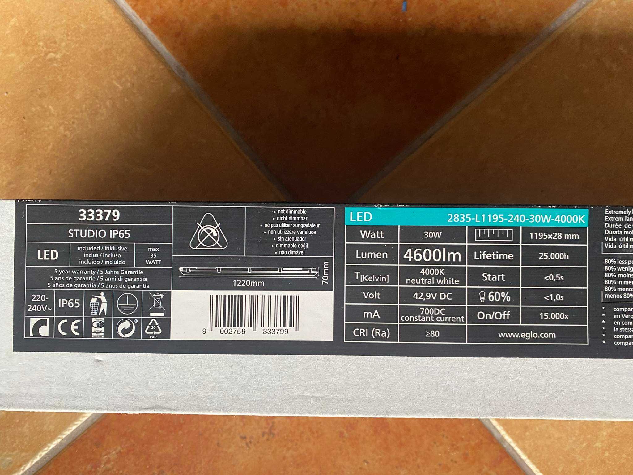 plafon zewnętrzny eglo led studio IP65